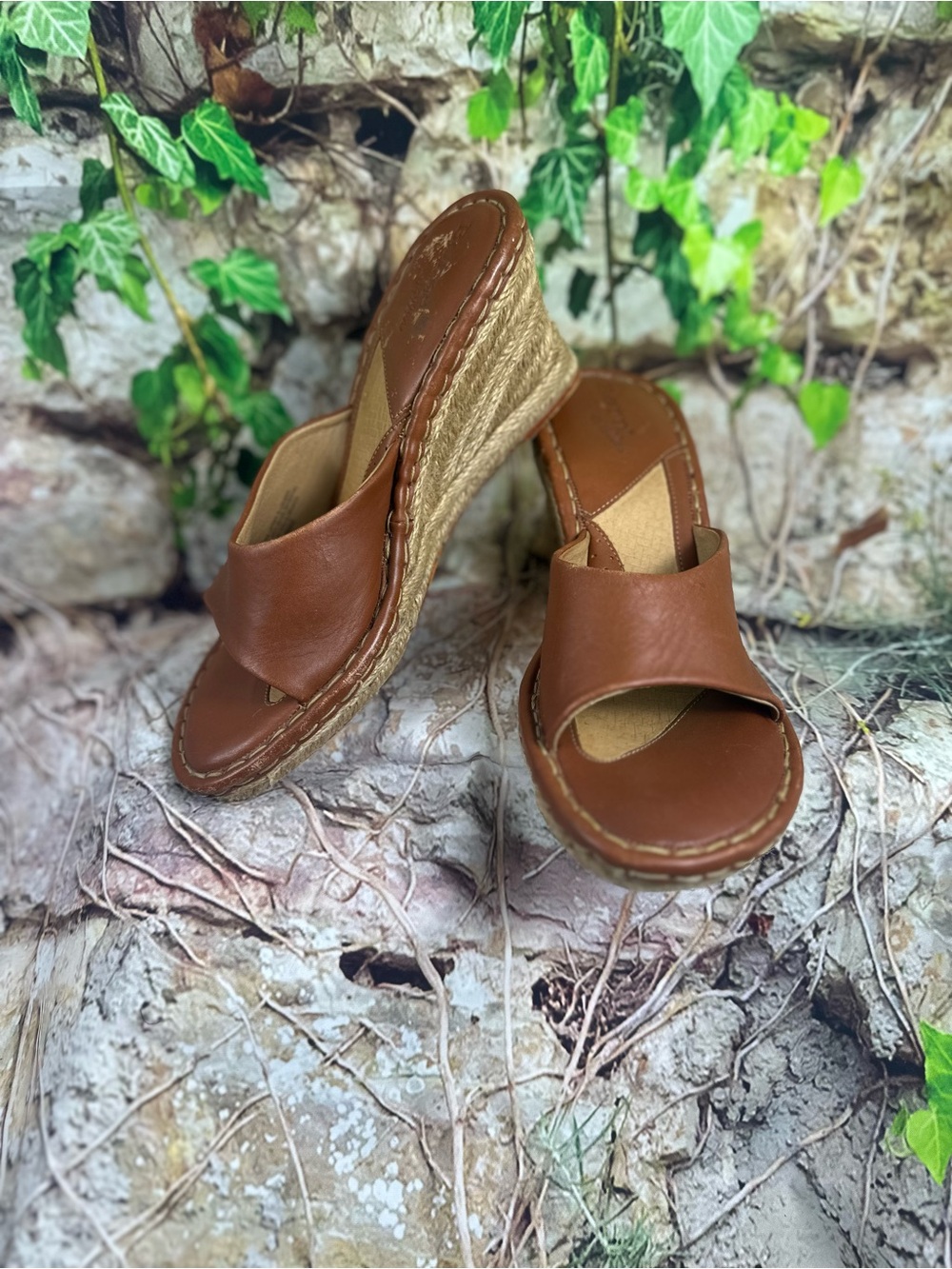 Born size 9 sandal with a heel